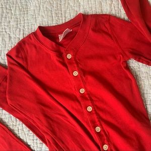 Hanna one piece long john pajamas size 8 / 140 perfect for Christmas photo